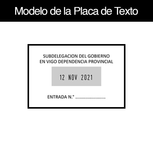 Sello Cuadrado P-35 Fechador - Imagen 2