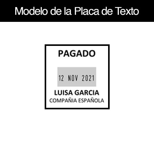 Sello Cuadrado Q-24D Fechador - Imagen 2
