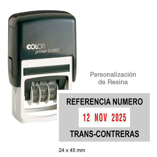 Sello Rectangular Fechador S-260 - Imagen 2