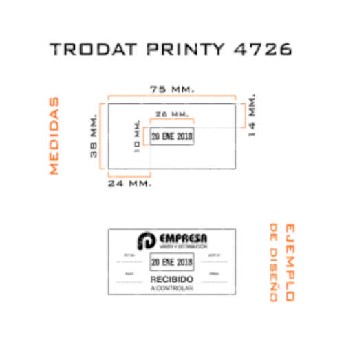 Sello Fechador Trodat 4726 - Imagen 2